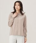J.PRESS LADIES 【洗える】WORSTED WOOL BLEND ポロ襟付き カーディガン