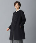 J.PRESS LADIES L アンゴラビーバー ノーカラーコート