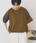 AMERICAN HOLIC 異素材ラインプルオーバー