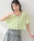 earth music&ecology ＳＥＴ２点レースカーディガン＋レイヤードインナー