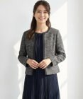 ANY SIS S リップルボーダーストレッチ ジャケット