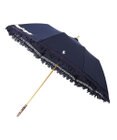 MOONBAT 【遮光/晴雨兼用日傘】POLO RALPH LAUREN（ポロラルフローレン） 折りたたみ日傘 エンブフリル 遮熱 UV