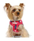 PET PARADISE リサとガスパール ベストハーネス 《パリ柄》 Ｓ 小型犬