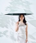 MOONBAT 【遮光100％/超軽量/耐久性】マジで軽い傘 晴雨兼用 折りたたみ日傘 マジカルテックプロテクション Tough W rib 55cm