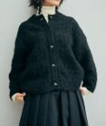 muuc アルパカモヘヤ模様編みカーディガン