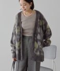 AMERICAN HOLIC ニュアンス柄ニットカーディガン