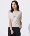 J.PRESS LADIES 【洗える】BASIC HT-COTTON クルーネック ニット