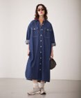 J.PRESS YORK STREET 【WOMEN】デニムロングシャツ ワンピース