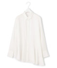 ICB 【洗える】 リヨセルローン ペプラムブラウス