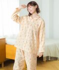 Wing パジャマ 綿100%(本体) 二重ガーゼ レディース 長袖 長ズボン EP5074 ウイング／ワコール