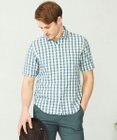 JOSEPH ABBOUD 【サスティナブル】リヨセルリネンチェック 半袖シャツ