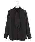 ICB L 【WEB＆一部店舗限定】 DrapySatin ボウタイブラウス
