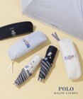 MOONBAT 【WEB限定】 POLO RALPH LAUREN（ポロ ラルフローレン） 晴雨兼用日傘 ワンポイントポロベア プリント 折りたたみ傘 ポーチタイプ 1級遮光/遮熱/遮光