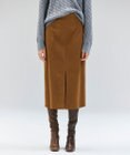 BEIGE， CISCO / フェイクスエードIラインスカート