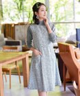Tiaclasse 【洗える】大人華やかなツイードワンピース