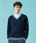 23区GOLF 【MEN】【手洗い可】裏地付き Vネックニット