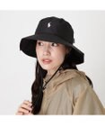 MOONBAT 【遮熱・遮光】POLO RALPH LAUREN（ポロ ラルフ ローレン）ポロポニー刺繍 リップストップ パラソルハット 帽子 あごひも付き