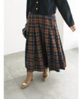 Te chichi チェックアソートロングプリーツスカート