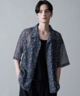 WEGO メッシュパターンオープンカラーシャツ（SS）