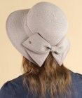 TOCCA 【UV97%以上カット・吸水速乾・抗菌防臭・洗える・サイズ調整可】BACK RIBBON HAT ハット