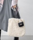 23区 フェイクファー トートバッグ