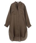 BEIGE， PAULINE / リネンヴィスコースオーバーサイズロングシャツ