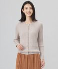 J.PRESS LADIES 【洗える】KNIT BASIC クルーネック カーディガン