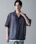 WEGO メッシュパターンオープンカラーシャツ（SS）