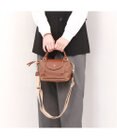 UNBILLION ペルケ perche / ナイロン×牛革かぶせジェムストーン2wayショルダーバッグ
