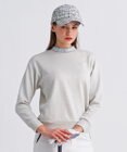 23区GOLF 【WOMEN】ラメスウェットモックネック ダブルニット 裏毛素材