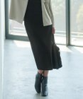 ICB L 【洗える】 シンセティックダブルフェイス ニットタイトスカート