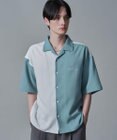 WEGO 【速乾/しわになりにくい/MLサイズ展開】ドライポリカラーブロックシャツ（SS）