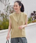 ANY 【接触冷感/UVケア】ビューティベーシックノースリーブタックTシャツ
