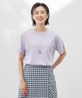 J.PRESS LADIES 【洗える】COTTON POLYESTER 袖ボタン ニット