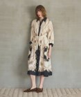 GRACE CONTINENTAL スカーフプリントシャツワンピース