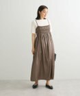 Green Parks レザー風キャミワンピース