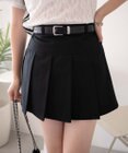 WEGO ベルト付プリーツミニスカパン