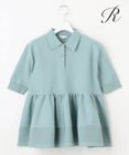 23区 S 【R(アール)】フォルムニット ペプラム ポロシャツ
