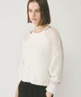 GRACE CONTINENTAL スパンメッシュニットトップ