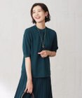 J.PRESS LADIES L 【洗える】レーヨンエリートストレッチ ギャザースリーブ ニット