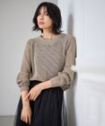 ANY L 【洗濯機可】ラメニットメッシュプルオーバー