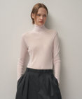 ATON TENCEL SILK CIRCULER RIB | タートルネックセーター