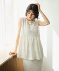 #Newans 【金子綾さんインスタライブご紹介アイテム】（セットアップ可能）ふくれジャガード ペプラムブラウス