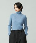 J.PRESS YORK STREET 【WOMEN】ANTI PILLING WOOL リブタートルニット