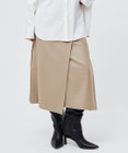 BEIGE， TERNES / ウールナローラップスカート