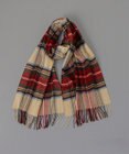 AURORA 【Johnstons of Elgin（ジョンストンズ オブ エルガン）】 カシミヤ100％起毛チェック柄ストール