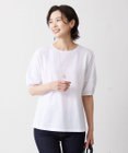 J.PRESS LADIES L 【WEB限定カラーあり・抗菌消臭・吸水速乾】サッカージャージー ボリュームスリーブ カットソー