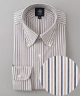 J.PRESS MEN 【WEB限定】オルタネートストライプシャツ/B.D