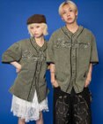 WEGO 【ユニセックス着用ITEM】ベースボールデニムグラフィックシャツ（SS）