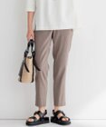 23区 【洗える】リネンレーヨンストレッチ テーパード パンツ